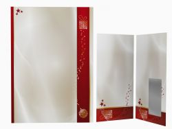 Festive Christmas stationery with Golden Christmas motif DIN A4